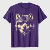 Funny Wolf Cool Rock and Roll Graphic T-Shirt