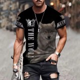 The Wolf Pattern T-Shirt For Men