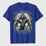Funny Graphic Tee I'll Protect You Kitten Alpha Wolf T-Shirt