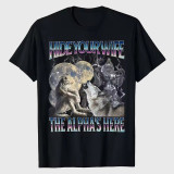Hide Your Wife The Alphas Is Here Funny Werewolf T-Shirt