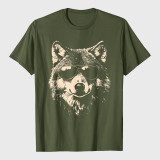 Funny Wolf Cool Rock and Roll Graphic T-Shirt