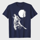 Wolf Howling Moon Forest T-Shirt