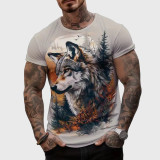 Animal Wolf Pattern T-Shirt
