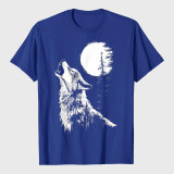 Wolf Howling Moon Forest T-Shirt