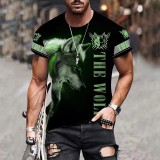 The Wolf Pattern T-Shirt For Men