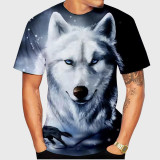 3D Men's Wolf Graphic T-Shirt