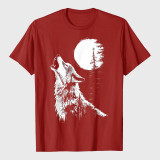Wolf Howling Moon Forest T-Shirt