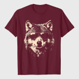 Funny Wolf Cool Rock and Roll Graphic T-Shirt