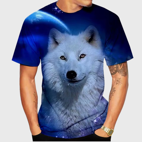 Arctic Wolf Print T-Shirt