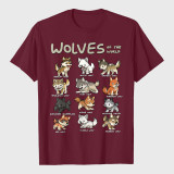 Wolves Animals Of The World Wolf Lover T-Shirt
