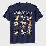 Wolves Animals Of The World Wolf Lover T-Shirt