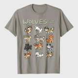 Wolves Animals Of The World Wolf Lover T-Shirt