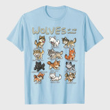 Wolves Animals Of The World Wolf Lover T-Shirt