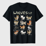 Wolves Animals Of The World Wolf Lover T-Shirt