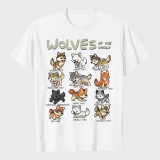 Wolves Animals Of The World Wolf Lover T-Shirt