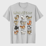 Wolves Animals Of The World Wolf Lover T-Shirt