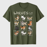 Wolves Animals Of The World Wolf Lover T-Shirt