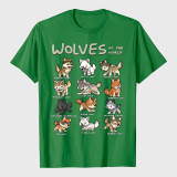Wolves Animals Of The World Wolf Lover T-Shirt