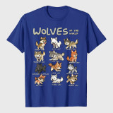 Wolves Animals Of The World Wolf Lover T-Shirt
