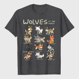 Wolves Animals Of The World Wolf Lover T-Shirt