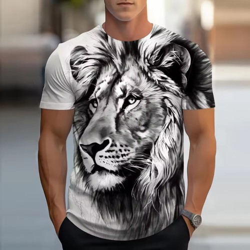 Men's Lion Face T-Shirt