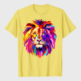 Colorful Lion Head T-Shirt