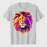 Colorful Lion Head T-Shirt