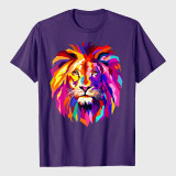 Colorful Lion Head T-Shirt