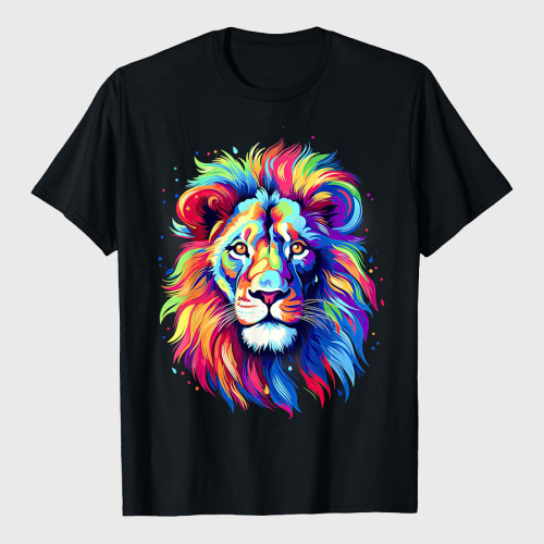 Colorful Lion Spirit Art Leo Lion T-Shirt
