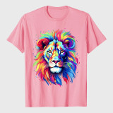 Colorful Lion Spirit Art Leo Lion T-Shirt