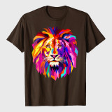 Colorful Lion Head T-Shirt
