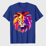Colorful Lion Head T-Shirt