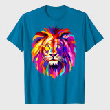 Colorful Lion Head T-Shirt