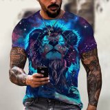 Leo Lion Print T-Shirt
