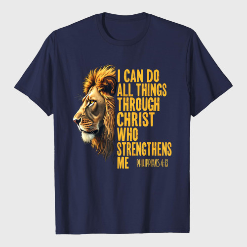 Religious Lion Strengthens Christian T-Shirt