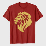Gold Wilderness Lion Art T-Shirt For Men