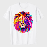 Colorful Lion Head T-Shirt