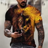 Fire Lion Graphic T-Shirt