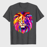 Colorful Lion Head T-Shirt