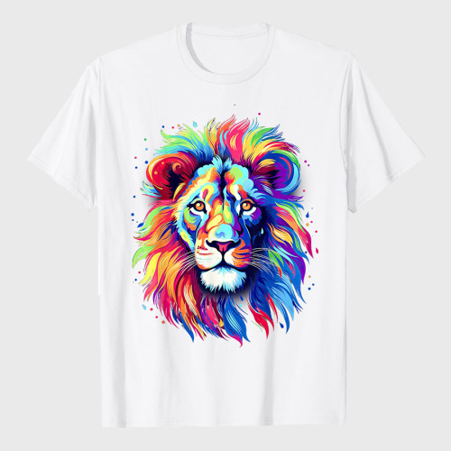 Colorful Lion Spirit Art Leo Lion T-Shirt
