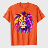 Colorful Lion Head T-Shirt
