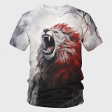 Mens Lion Pattern T-Shirt