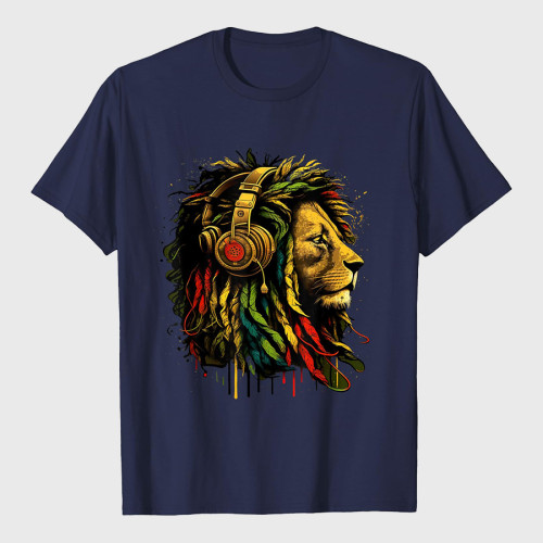Music Headphones Lion Of Judah T-Shirt