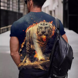 Mens Fire Tiger T-Shirt