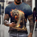 Mens Fire Tiger T-Shirt