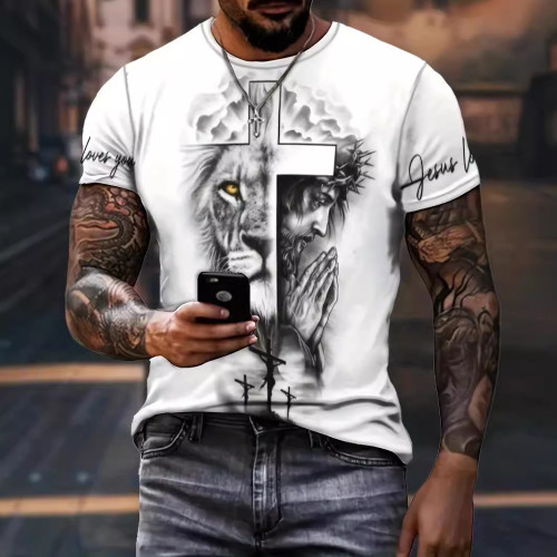 Jesus Cross And Lion T-Shirt