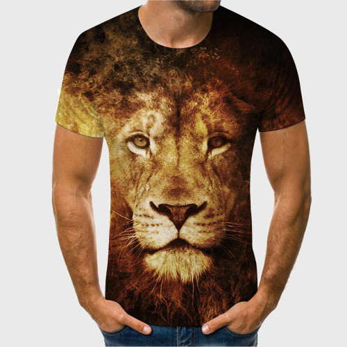 Fire Lion Graphic T-Shirt