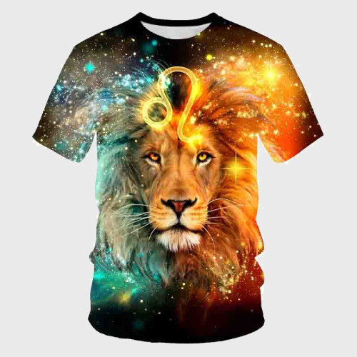 Galaxy Starry Lion Music T-Shirt