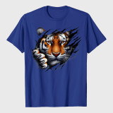Retro Spirit Tiger Face T-Shirt