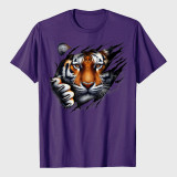 Retro Spirit Tiger Face T-Shirt